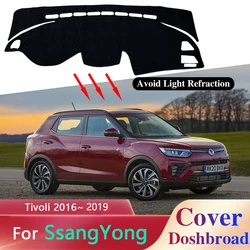 Dashboard Cover Dash Board Mat Carpet Dashmat for SsangYong Tivoli 2016~2019 2017 2018 Pad Sunshade Cushion Car Inner Anti-sun