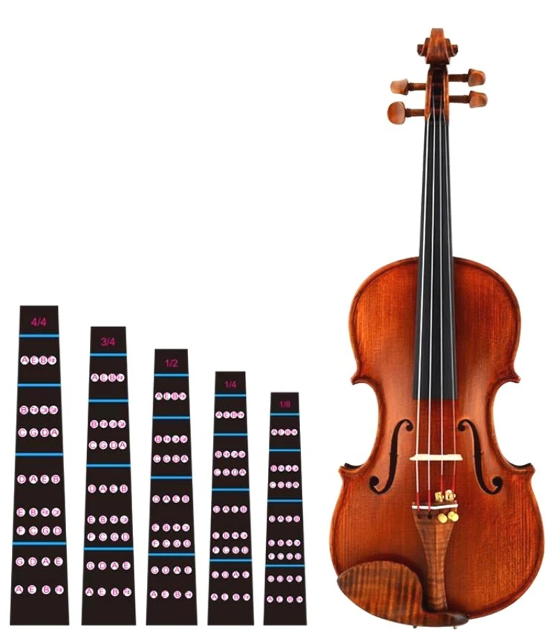 

Violin Finger Position Stickers for Kids, Adults and Beginners, Fretboard Position Labels, Scale Intonation & Fingering Markers