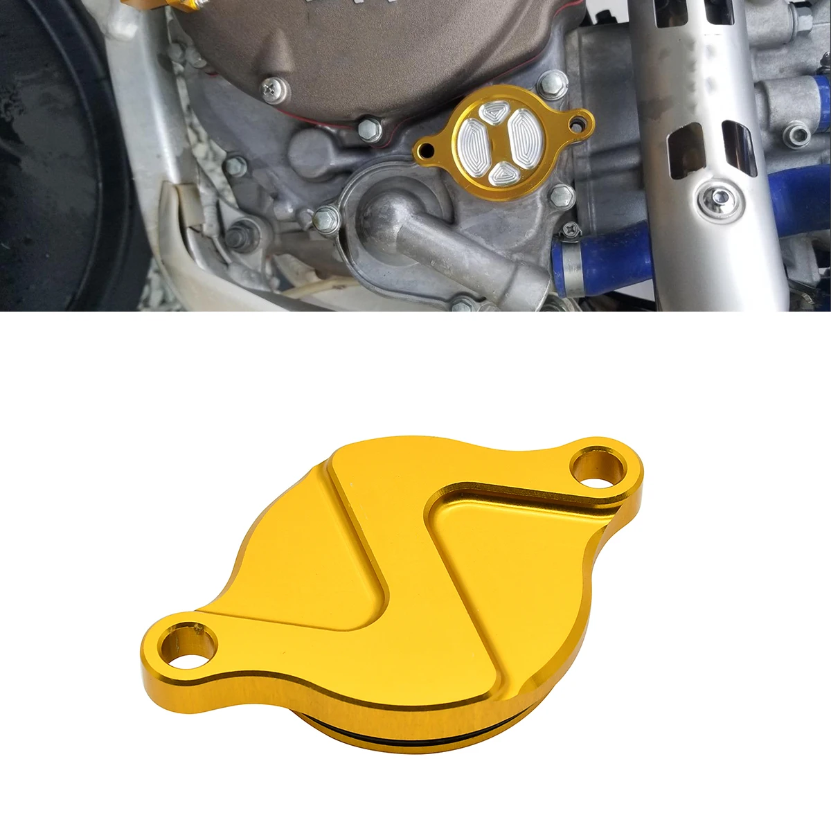 Motorcycle CNC Oil Filter Cover For Suzuki RMZ250 2007-2018 RMZ450 2005-2018 RMX450Z 2010-2017 RMZ 250 450 450Z Universal Parts