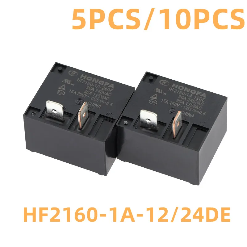 NEW HONGFA Relays  5PCS/10PCS HF2160-1A-12DE  HF2160-1A-24DE 4Pin 30A 240VAC