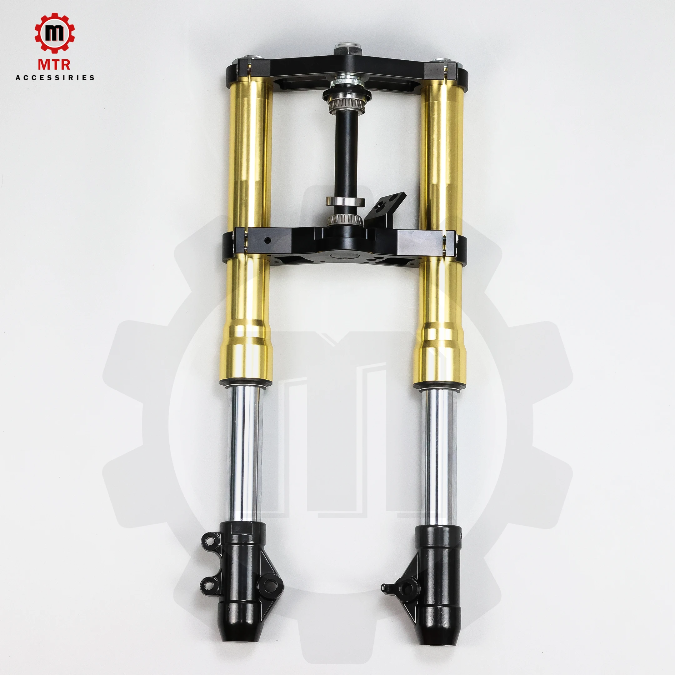 600mm Fork Kit DAX CT70 45mm Golden Fork Black Clamp Hydraulic Shock Absorber Set DAX CT70 Parts Rebound Speed Adjustable
