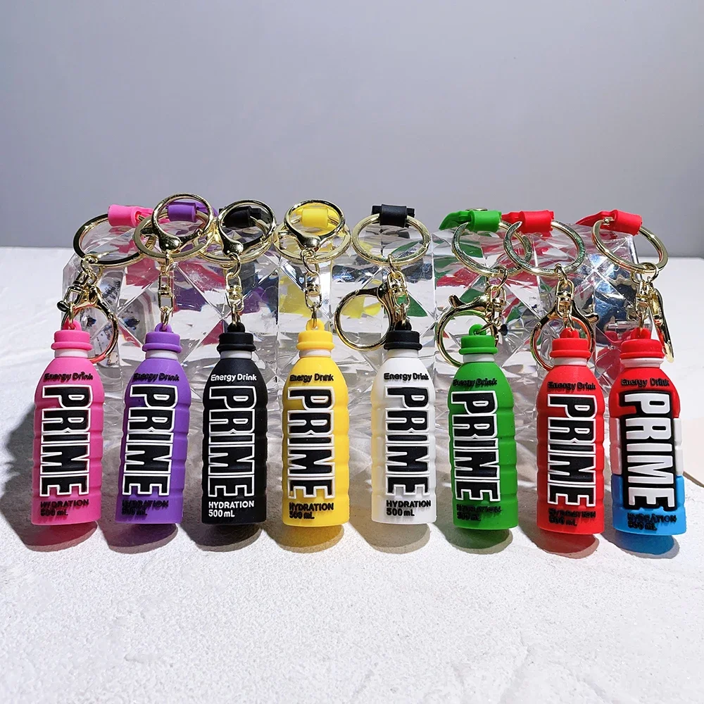 Llavero con forma de bebida para hombre y mujer, llaveros de botella a la moda, colgante de bolsa de coche, regalos de recuerdo de fiesta, venta al por mayor
