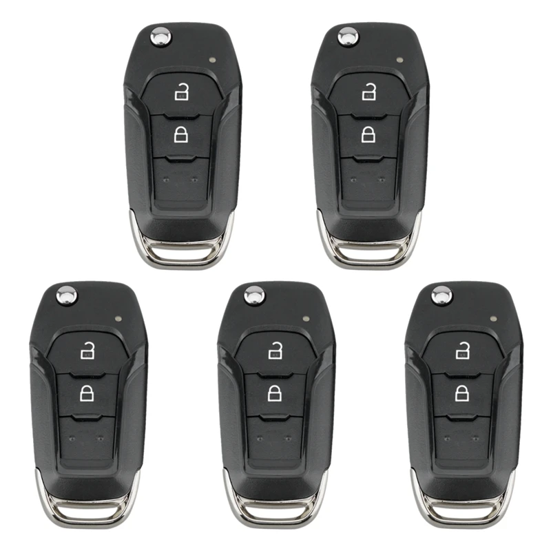 5X Car Smart Remote Key 2 Button 433Mhz Fit For Ford Ranger F150 2015 2016 2017 2018 Id49 Pcf7945p Eb3t-15K601-Ba