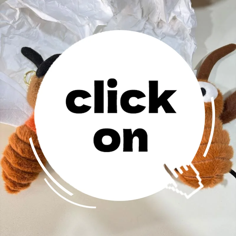 かわいい漫画風クリエイティブな昆虫、蚊、毛虫、ゴキブリのぬいぐるみキーホルダー、ペンダント、カワイイバックパック飾り