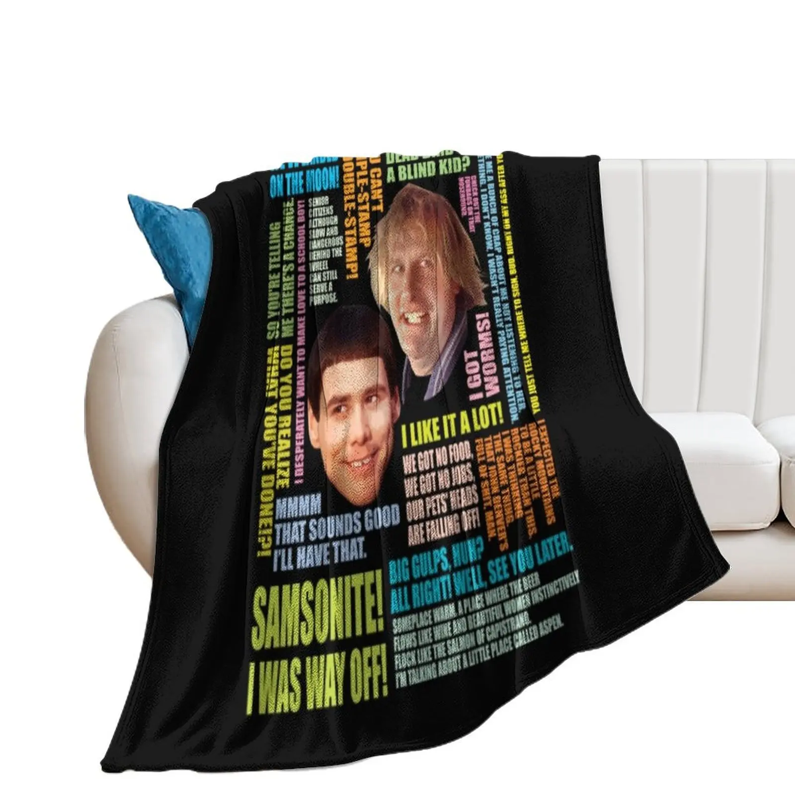 Dumb And Dumber T-ShirtDumb and Dumber Quotes Throw Blanket Thermal warm for winter anime Blankets