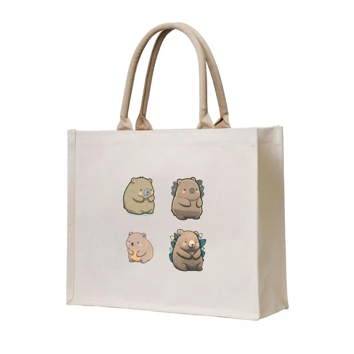 

4 Fatty Wombats for children Tote Bag bags woman 2025 shopper bag woman tote bag women Cloth