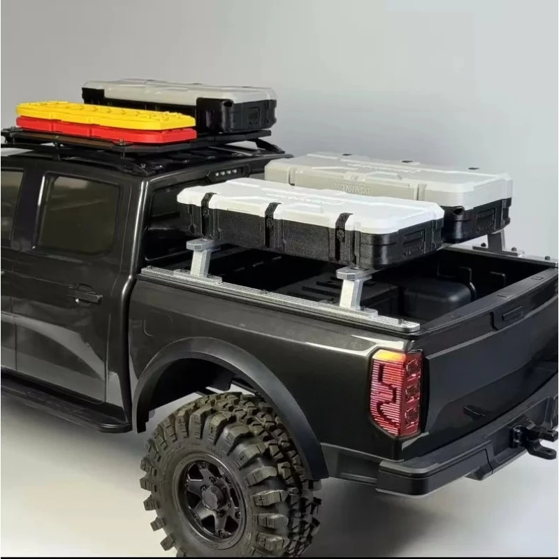 

Tactical Box & Rear Bed Rack Roll Bar for CROSSRC EMO X4 1/8 Scale RC Crawler 3D Printed , No-Drill Custom Fit Scale Accessory