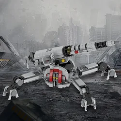MOC 451PCS Anti-Armor Cannon Military Series Weapon Wars DIY Educational Toys For Child Building Blocks Movie Christmas Gifts