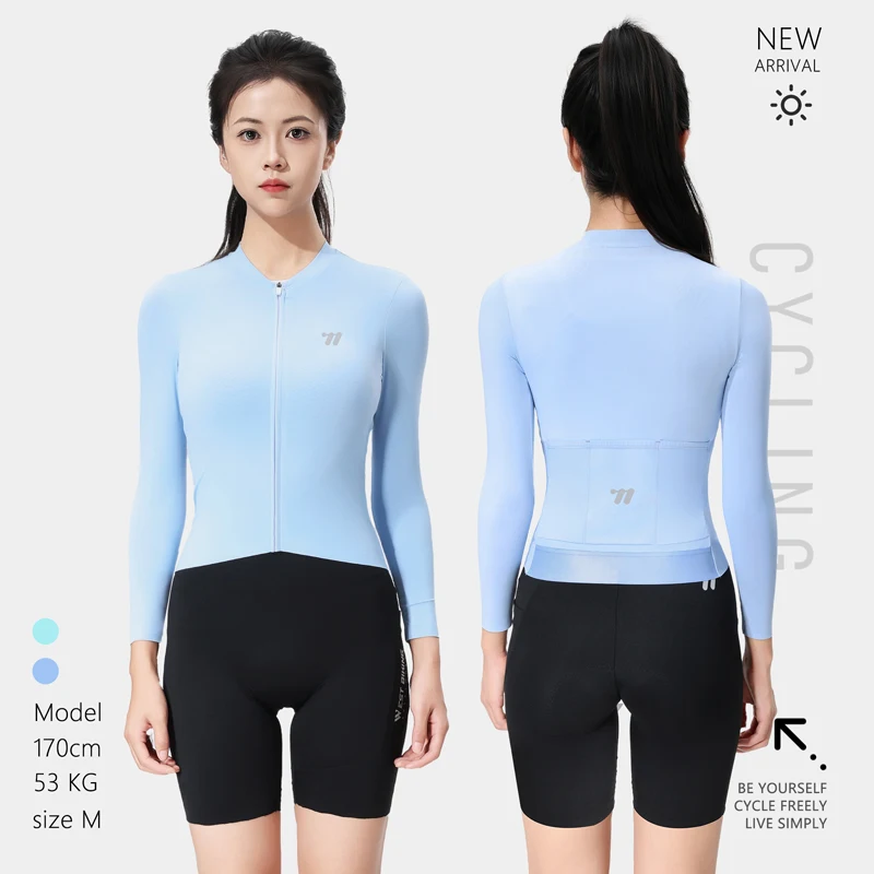 

WEST BIKING Long Sleeved Cycling Jersey Slim Fit Lightweight Sun-Proof Clothing Quick-Drying Breathable Cycling Clothes