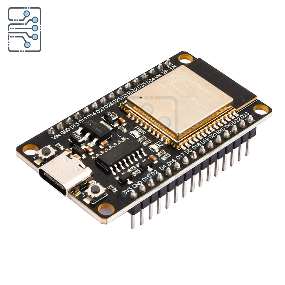 لوحة تطوير ESP32 -32 TYPE-C CH340C/ CP2102 WiFi + بلوتوث استهلاك طاقة منخفض للغاية وحدة لاسلكية ثنائية النواة