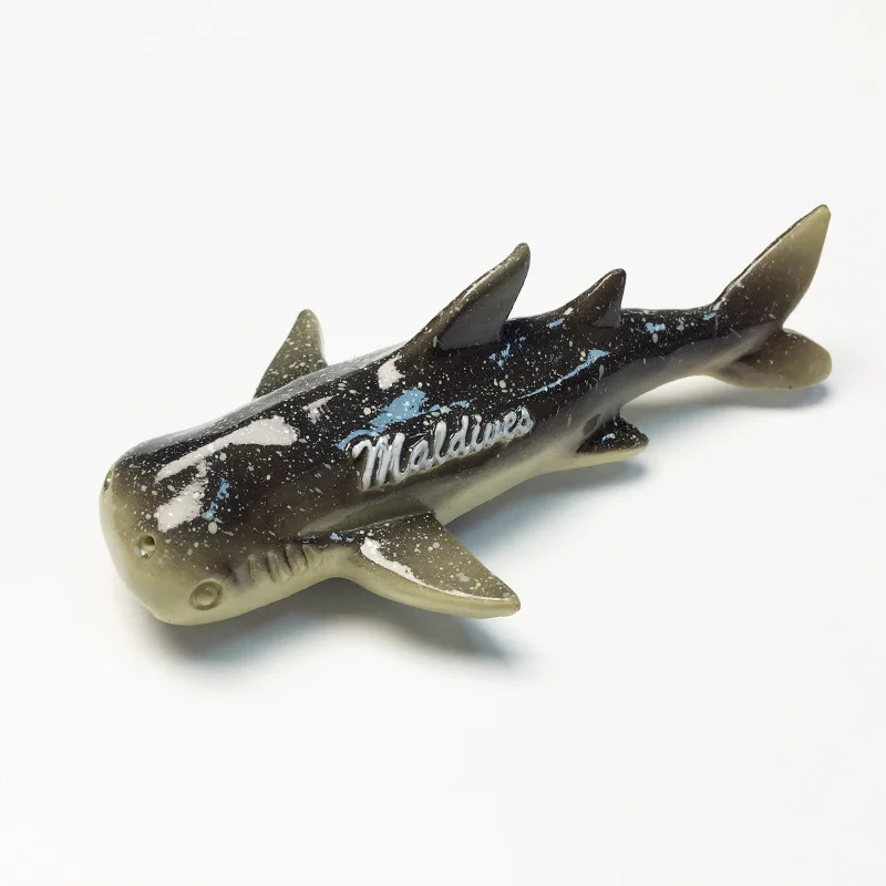 جزر المالديف البحرية الحيوان 3D الحوت القرش الإبداعية المغناطيسي مغناطيس الثلاجة الزخرفية تذكار للمنزل والسفر #2