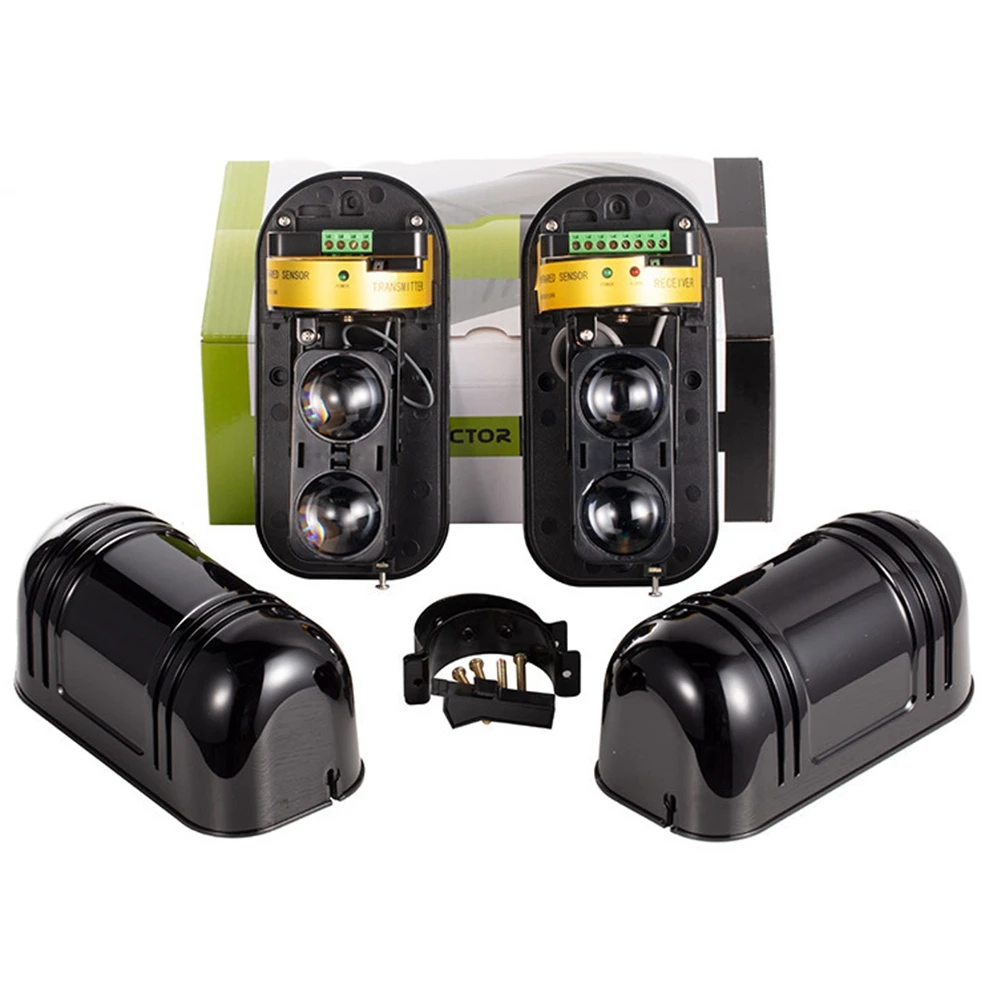 DTD813-HOT-Rainproof Wireless 2 Infrared Sensor Detector Alarm 100m Detect Distance for GSM WiFi Home Burglar System