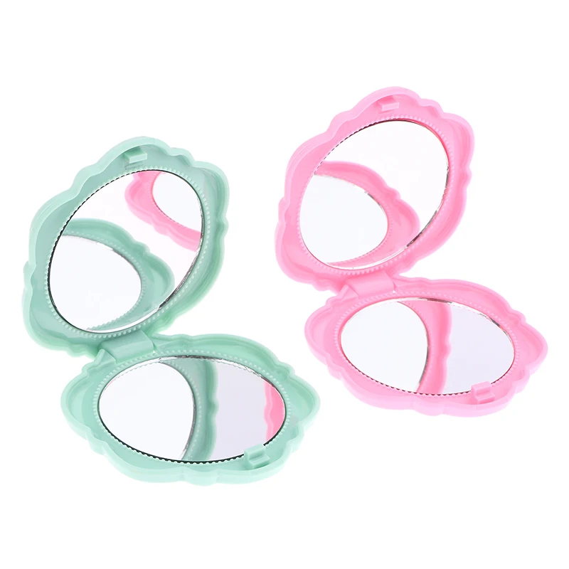 1 STKS Draagbare Retro Rose Bloem Mini Spiegel Kleine Zak Make-up Spiegel Dubbelzijdig Handspiegels Compact Cosmetische Schoonheid Tool