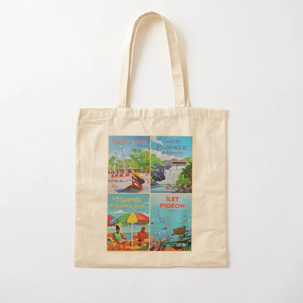 Guadeloupe Tote Bag Shopper custom bags female bag Eco bag Canvas Tote