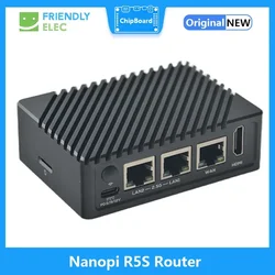 Nanopi R5S Router RK3568 development board 2GB/4GBRAM 8GB/16GB EMMC OpenWRT A55 HDMI2.0 2.5G Gigabit network port Mini Router