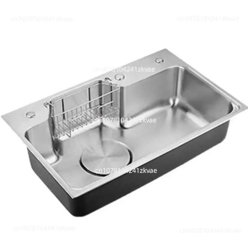 304 Stainless Steel Kitchen Dishwashing Sink Handmade Basin Single Sink Kitchen Vegetable Sink Embedded Under The Counter