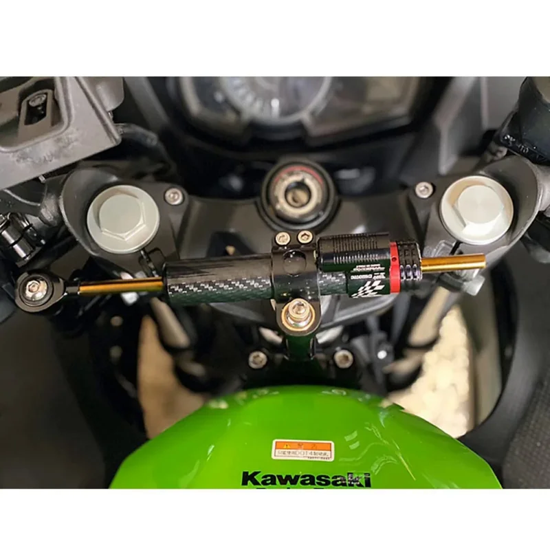 Peredam kemudi sepeda motor braket penstabil untuk Kawasaki Ninja 400 ninja400 2018 2019 2020 2021 2022 kontrol keamanan stabil