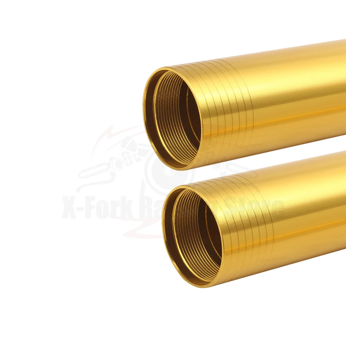 Tubos exteriores de horquilla delantera para motocicleta, barras de suspensión de choque, par dorado para Aprilia RSV4 1100, Ohlins 2019-2020, 507mm