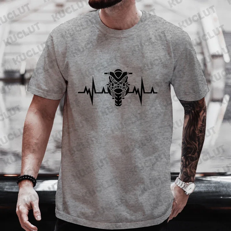 Men\'s Street Wear T-shirt Summer Fashion Tee Shirt Evolution Motorbiker Motorcycles Tops Casual Men Tshirts Oversized Streetwear