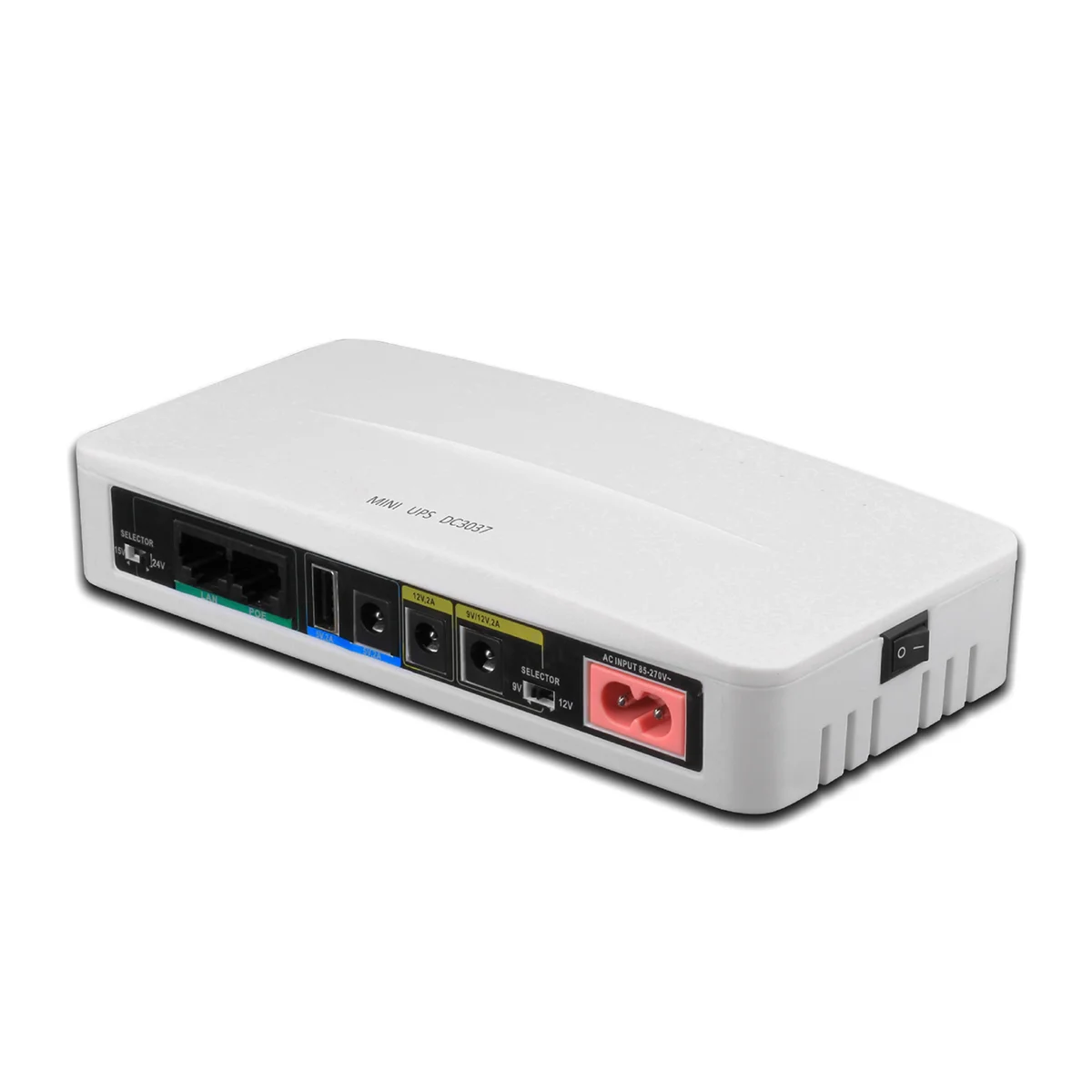 

5V 9V 12V 24V Uninterruptible Power Supply Mini UPS POE 11000MAh Battery Backup for WiFi Router CCTV(EU Plug)