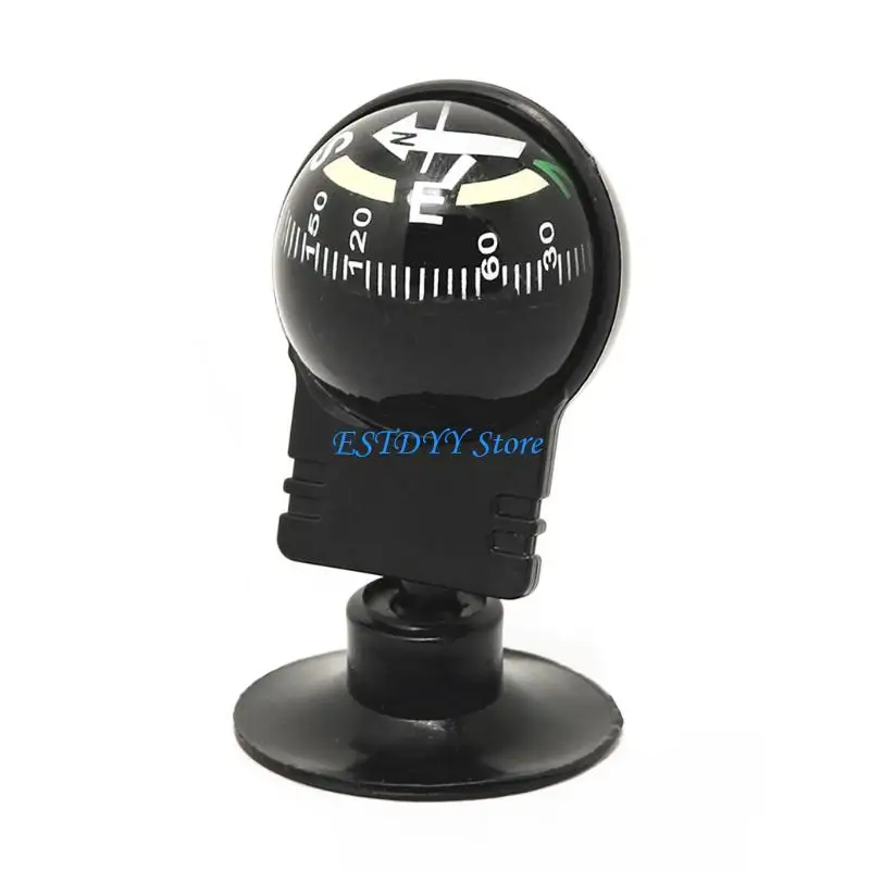 G6DE 360 Degree Rotation Waterproof Vehicle Navigation Ball Shaped Car with Suction Cup 2.28x1.26 inch