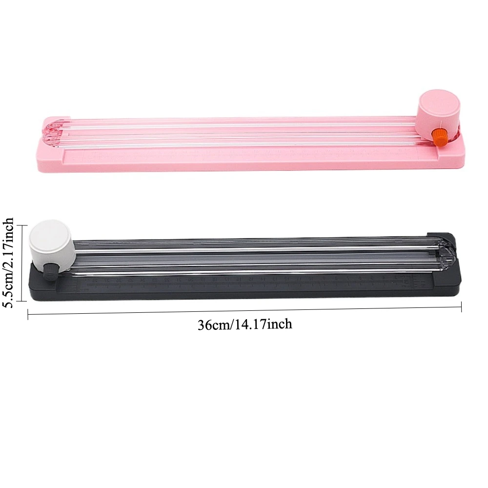 Taglierina per Carta 3-in-1 con Righello Integrato, Strumento di Precisione per Taglio e Piegatura per Foto, Cartoline, Scrapbooking e Forniture di Cancelleria