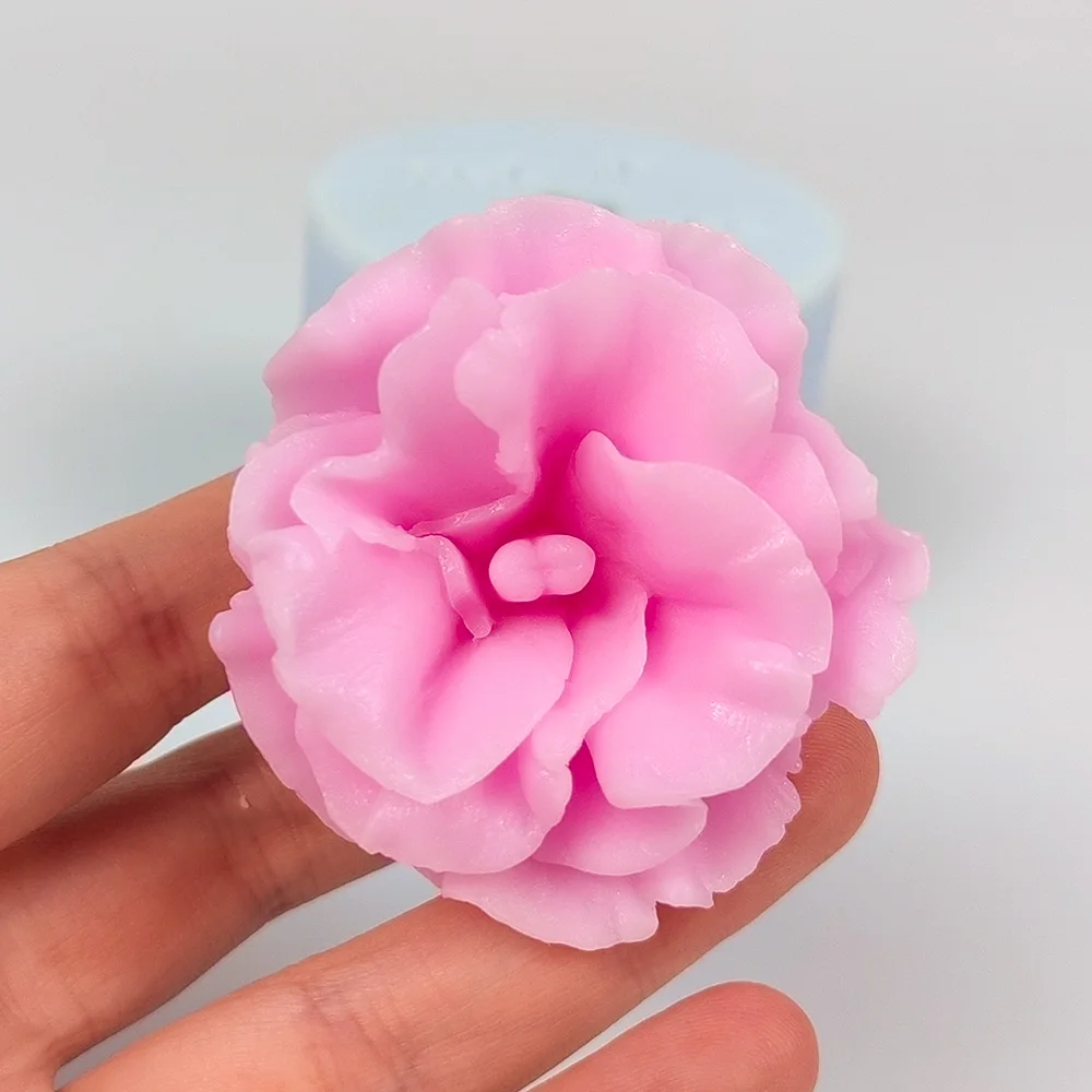 3D Flower Gardenia Moulds Flowers Soap Molds Jasmine Silicone Candle Mold Wedding Birthday Valentine's Day Clay Resin ﻿