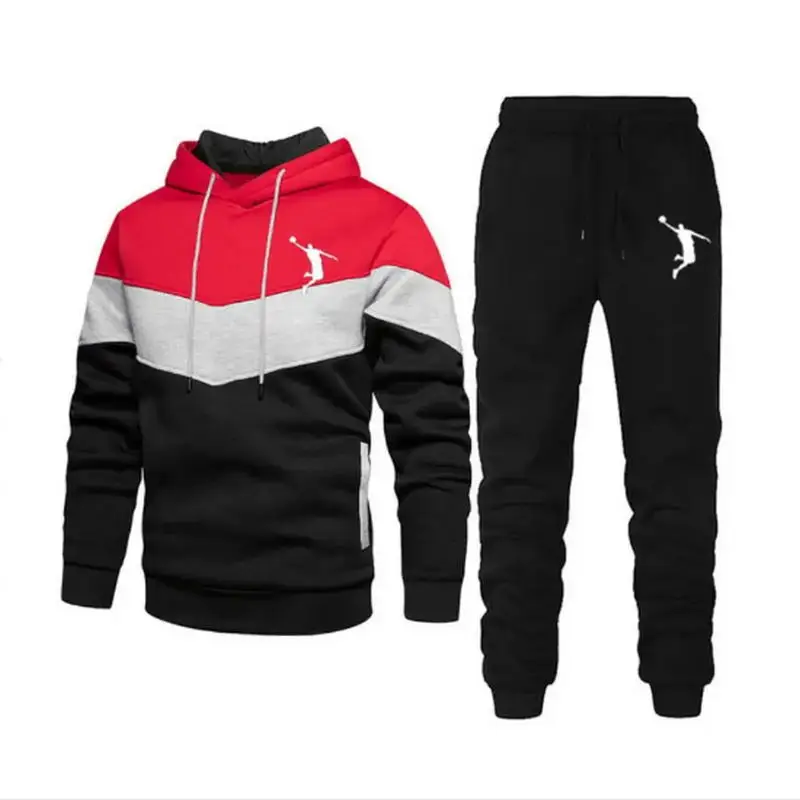 Hoodies Suits Men Two Piece Tracksuit Sweatshirt Sets Thick Sportswear Sport Suits Casual Sweatshirt And Sweatpants New Fashion