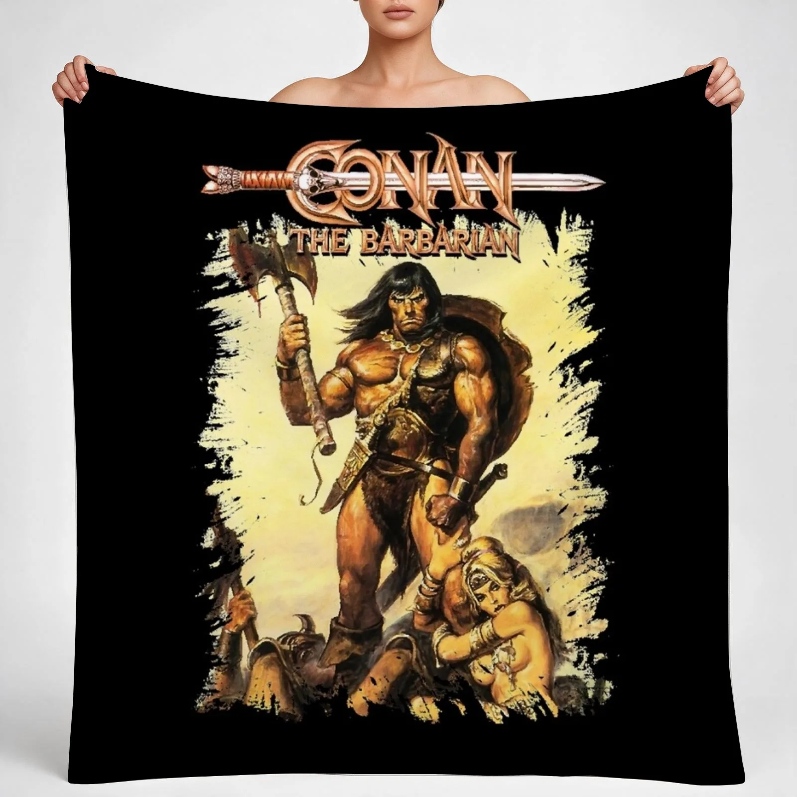 Conan the Barbarian Essential Throw Blanket couch cozy soft plush fuzzy picnic outdoor blanket