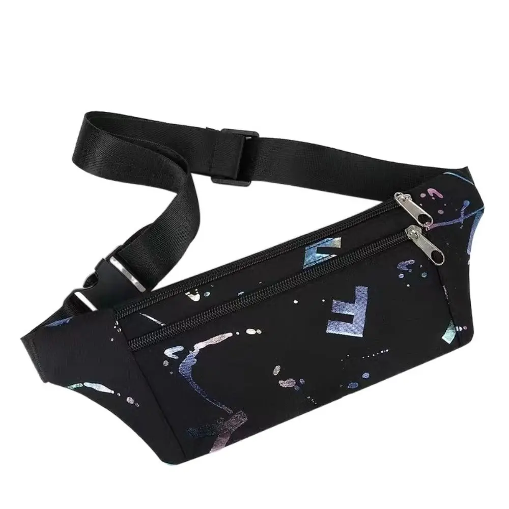 Регулируемая лоскутная нейлоновая нагрудная сумка в корейском стиле на молнии, спортивная поясная сумка, сумка через плечо, парусиновая сумка через плечо, дорожная сумка