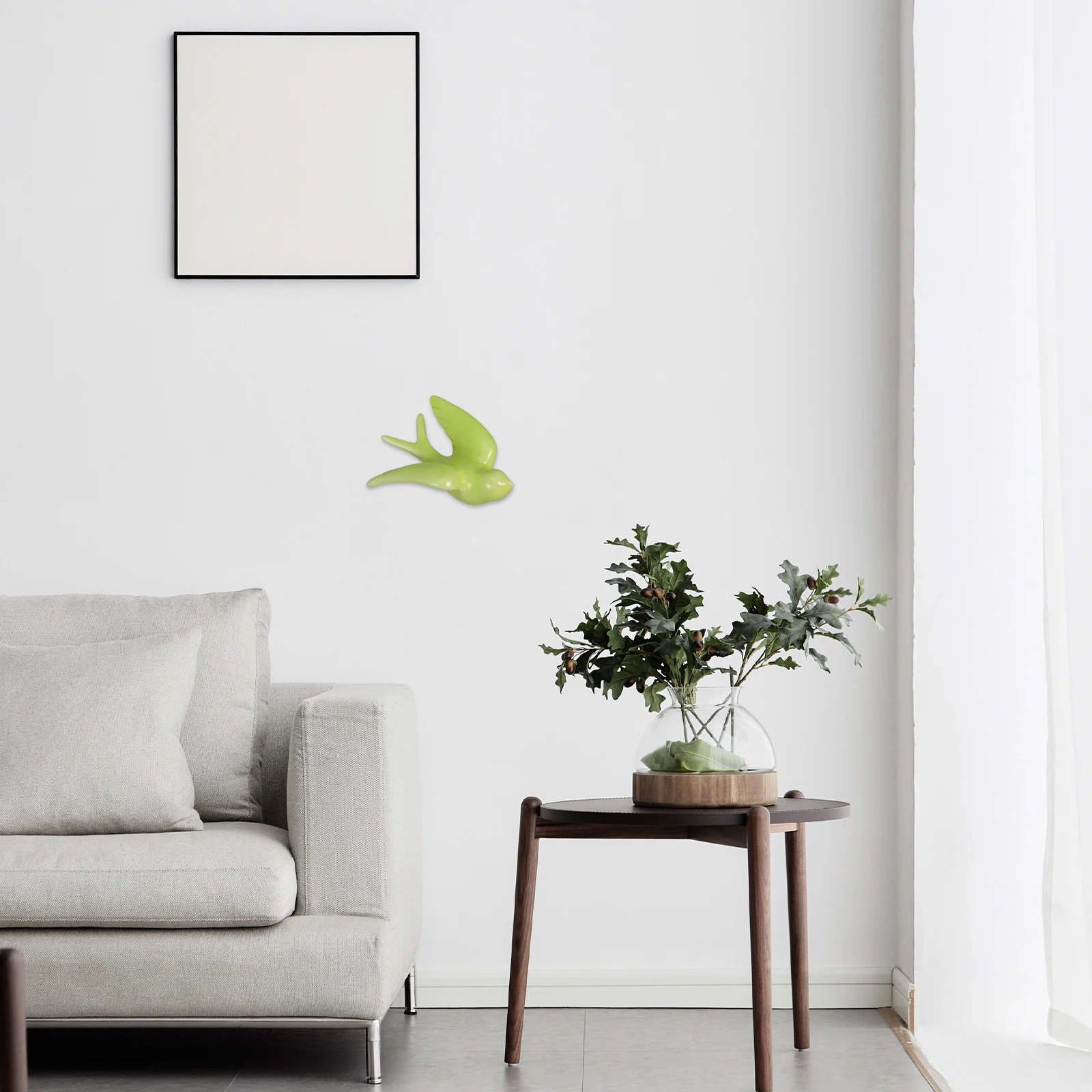 

1Pcs Colorful Ceramic Birds Wall Mounted Decor High Temperature Ice Cracking Process Living Room Bedroom Kitchen Dining Room