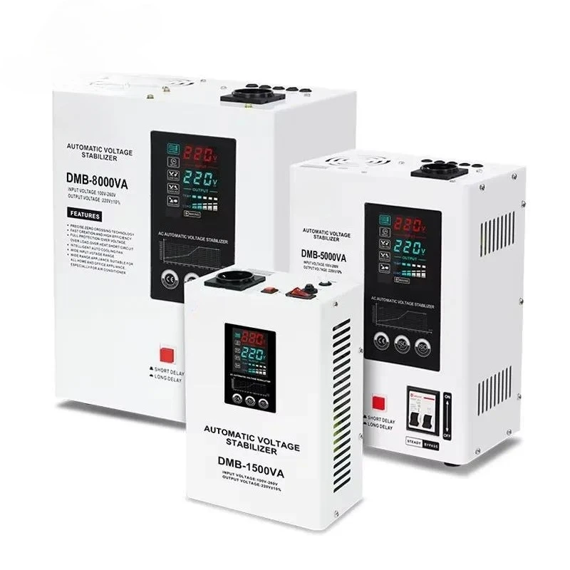 DMB Wall-Mounted 80V-260V Single Phase AVR 1KVA-10KVA SVC High Efficiency Automatic Voltage Regulator Stabilizer AC 220V CE
