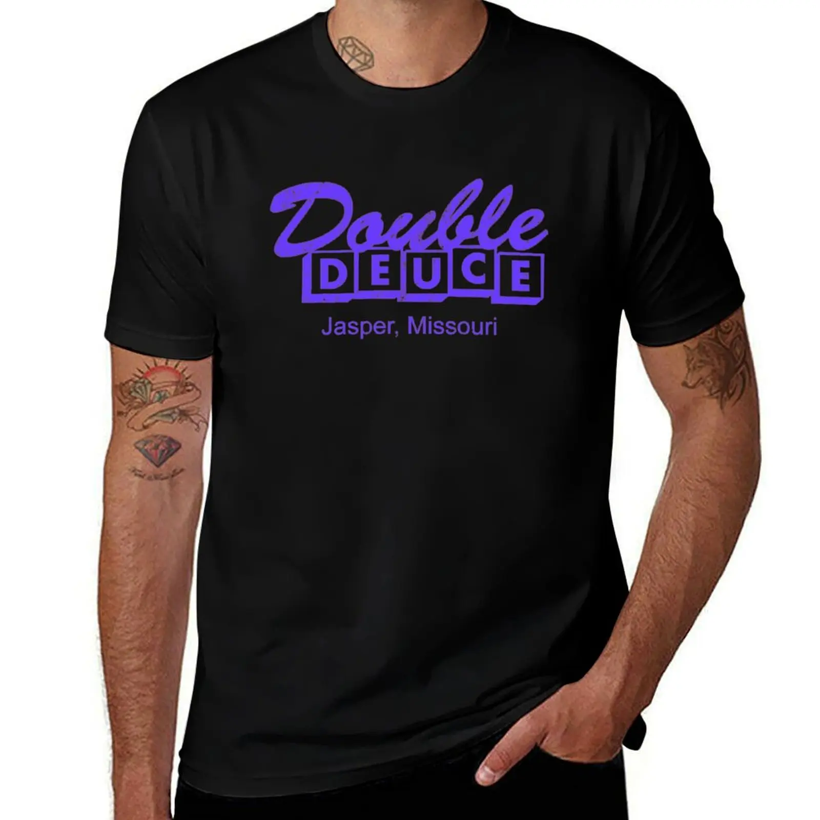 Road House - Double Deuce T-Shirt Trendy Pattern for Men T-Shirt
