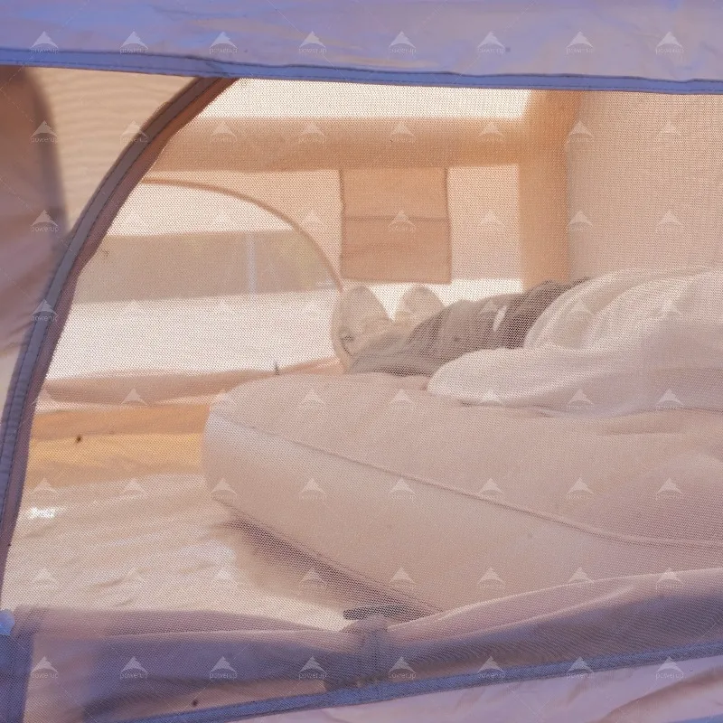 XMSJ 6.3-Square-Meter 300D Oxford Fabric PVC Coated Waterproof Four-Season One Bedroom Inflatable Camping Tent Quick Automatic