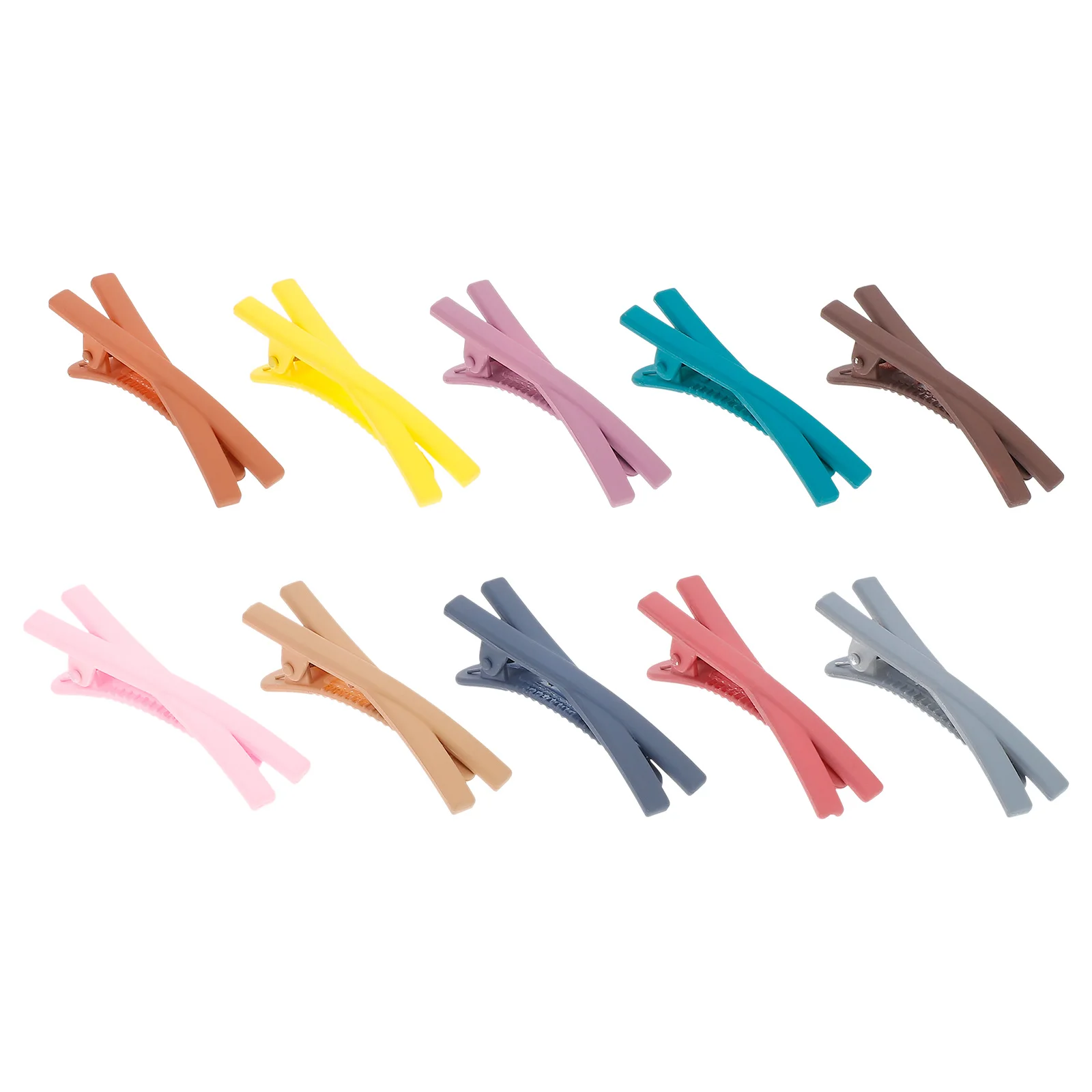

10pcs Frosted Hair Clips Bowknot Pins Bobby Women Barrettes Girls Hairpins Durable Long Lasting Wedding Party Daily Use