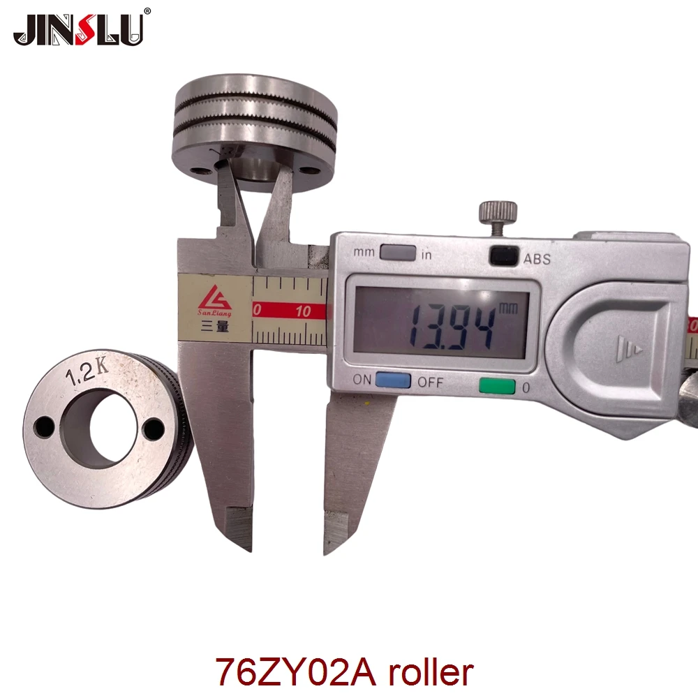 미그 와이어 피더 모터 피딩 기계용 V 그루브 롤러, 76ZY-02A, 1.0-1.2mm, 2PK