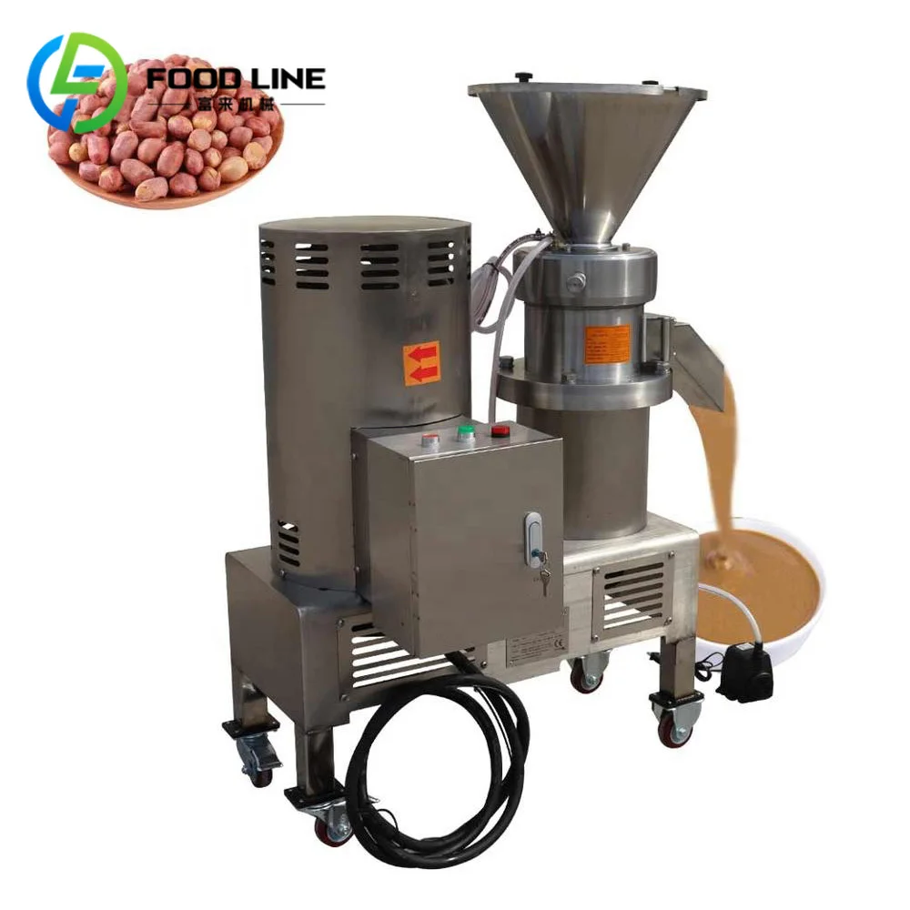 Máquina para fabricar crema de mantequilla de maní y sésamo de fábrica Industrial/máquina rectificadora de pasta de mantequilla de maní