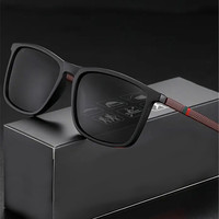 Luxury Men Polarized Sunglasses Fashion Vintage Square Ultra Light TR90 Frame Driving Fishing Sun Glasses For Man UV400 Eyewear
