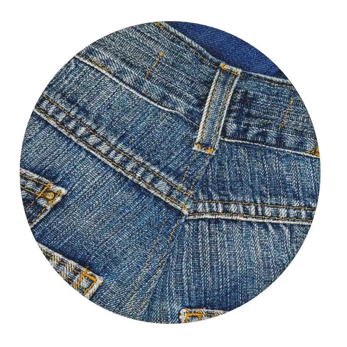 Behind Pants I Love Bluejeans Denim Round Mouse Pad Computer Keyboard Mouse Mat Gamer Laptop Desk Mat Office Accessories Table