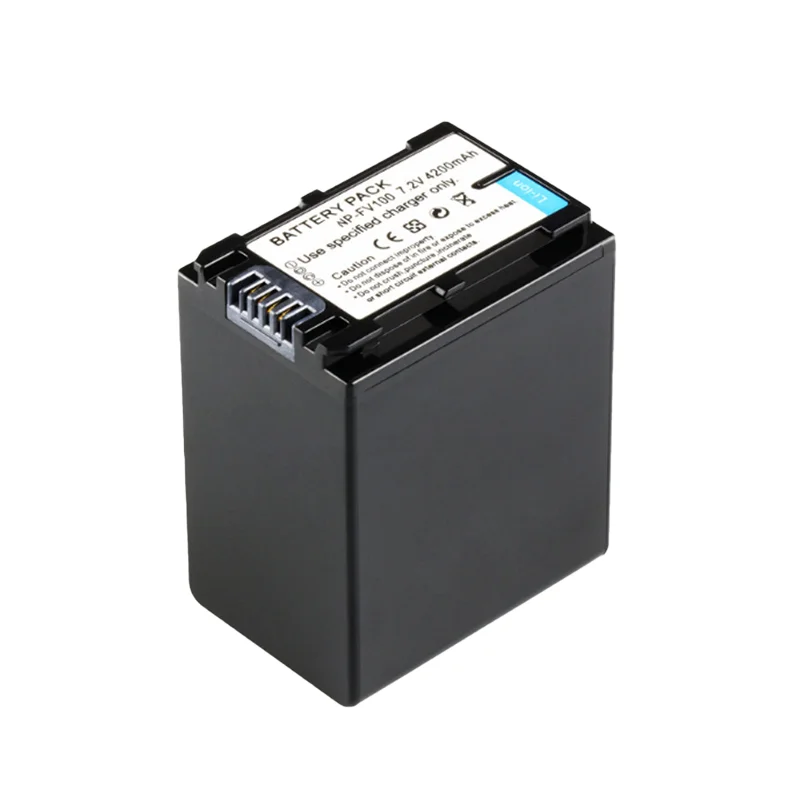 Safe Long Life High Quality NP FV100 4200mAh 7.2V Battery for Sony FV70 Camera Replacement Li ion High Capacity Durable Portable