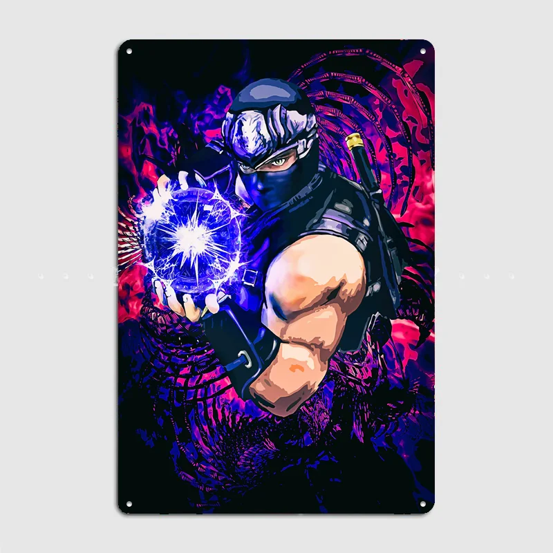 Ninja Gaiden ryu hayabusa Ultimate Gaming Poster Metal Sign Wall Custom Bedroom Indoor Home Wall Decor Posters Room Decoration