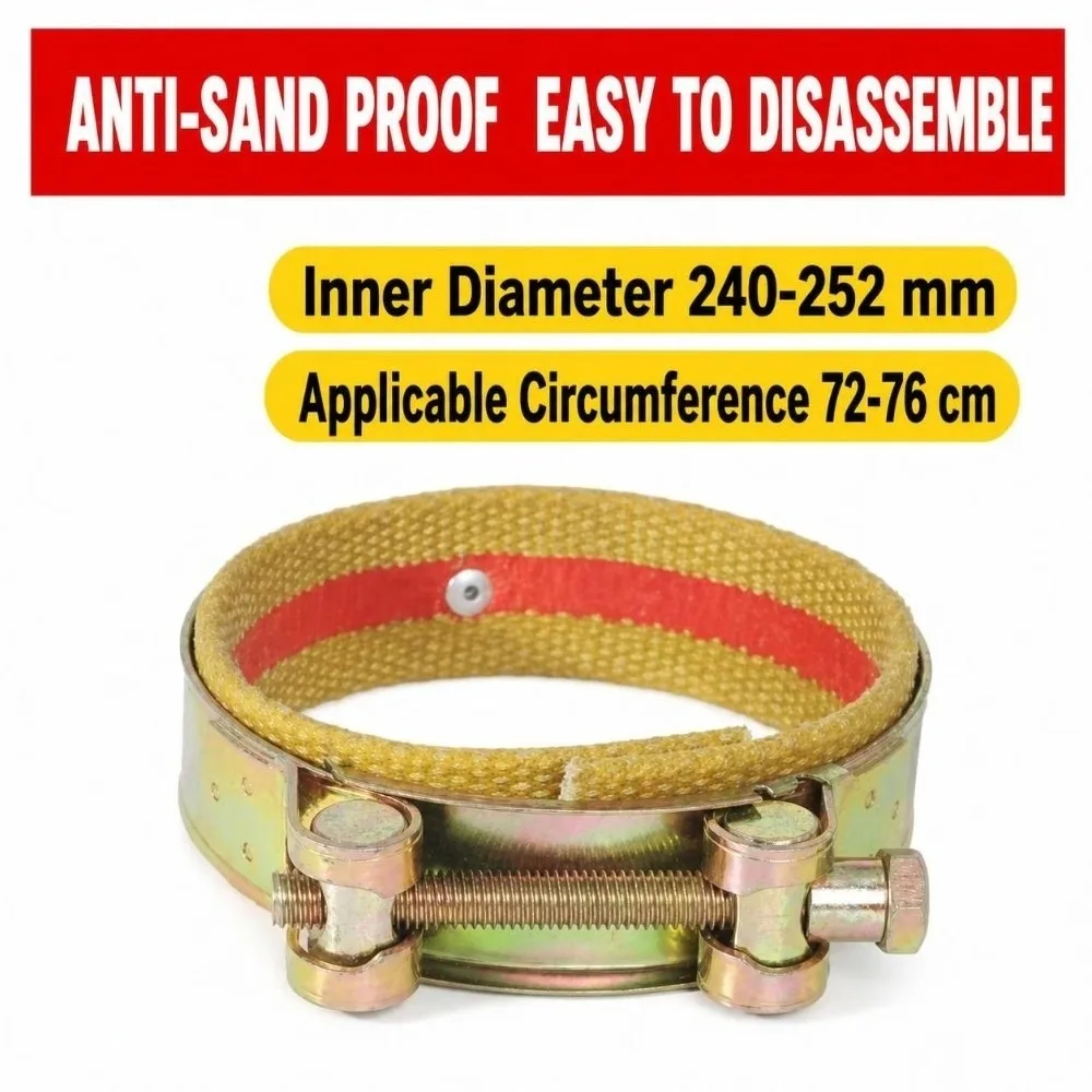 Thick Excavator Dust Boot Wear Proof Clamp Lock Pin Joint Dust Guard Tear Resist Easy Mount Clamp Type Dust Cover