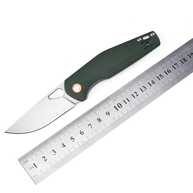 새로운 J325 접는 칼 D2 블레이드 Micarta 핸들 캠핑 생존 야외 사냥 전술 자기 방어 포켓 나이프 EDC Multitool