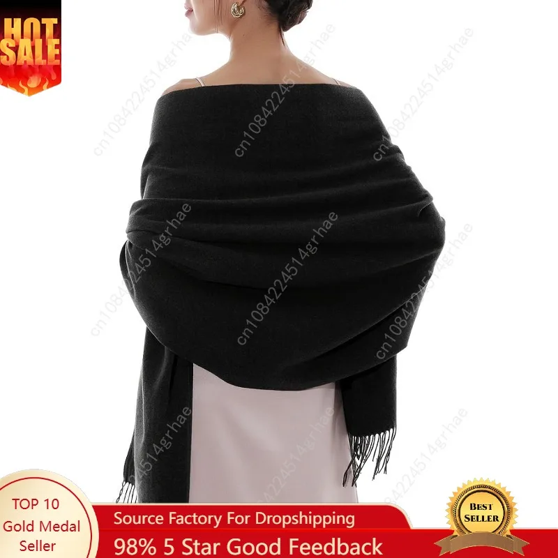 

RIIQIICHY Women's Scarf Pashmina Shawls and Wraps for Evening Dress Bridesmaid Wedding Bridal Winter Warm Long Large Scarves