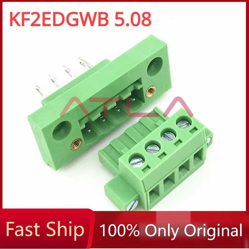 

5sets KF2EDGWB 5.08 2/3/4/5/6/7/8/9/10/12Pin Wall Terminal Plug Type 5.08mm Pitch Connector Pcb Screw Block