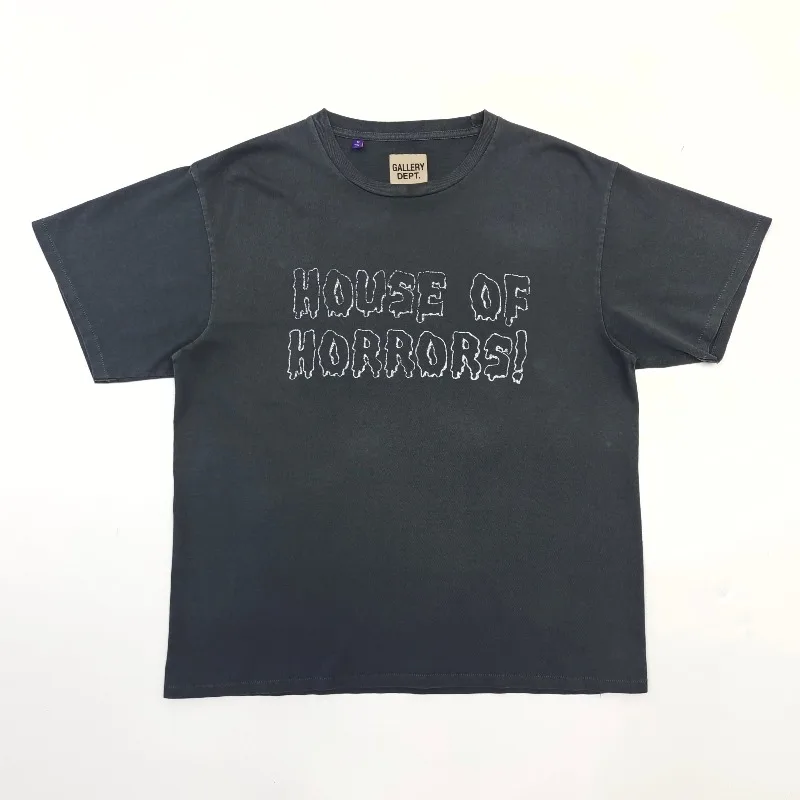Gallery Dept Black Letter Short Sleeve T-Shirt
