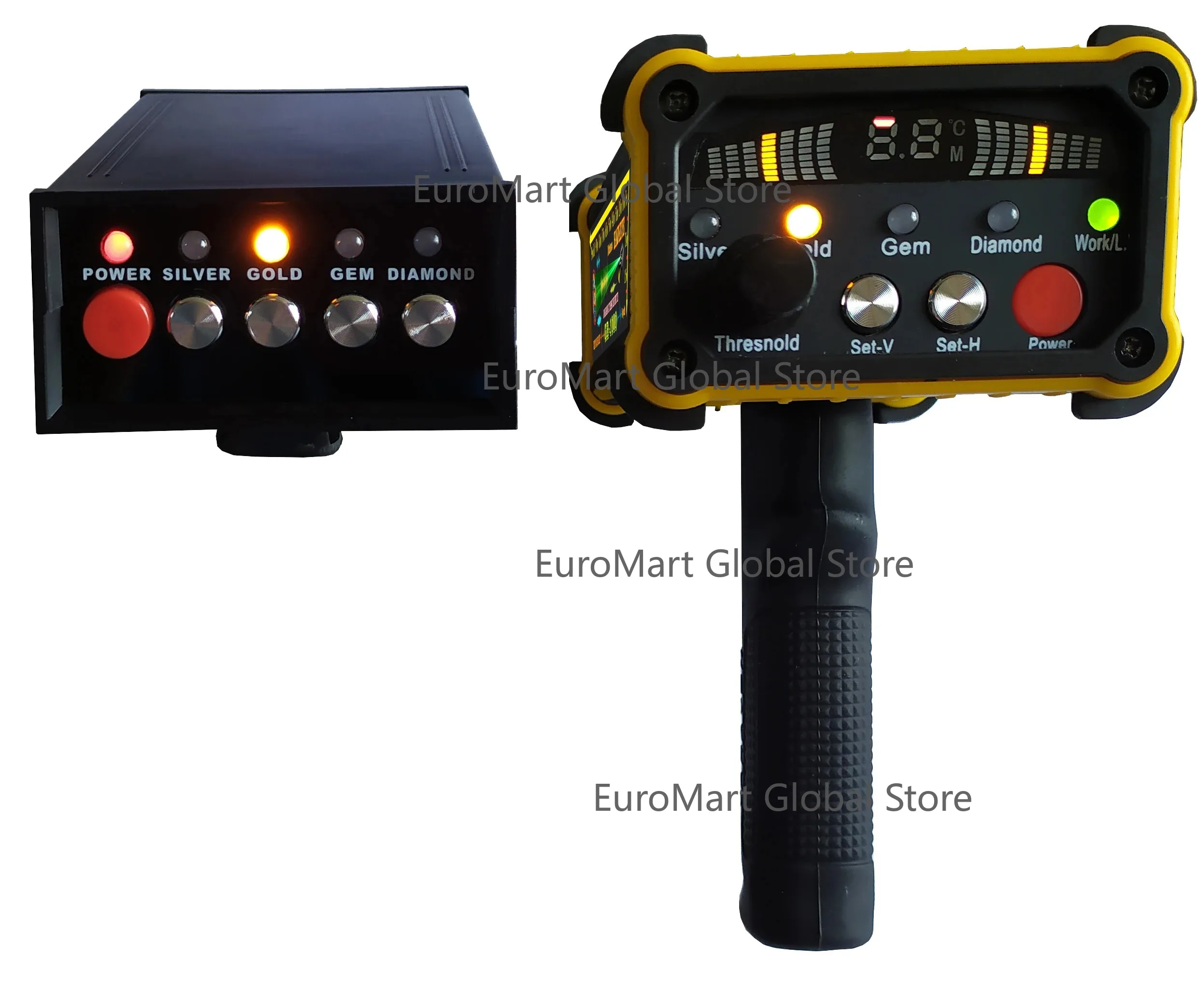 

Factory Direct Sell New Version Black Hawk HAWKEYE GR1000 Long Range Deep Search Gold Silver Copper Gemstone Detector