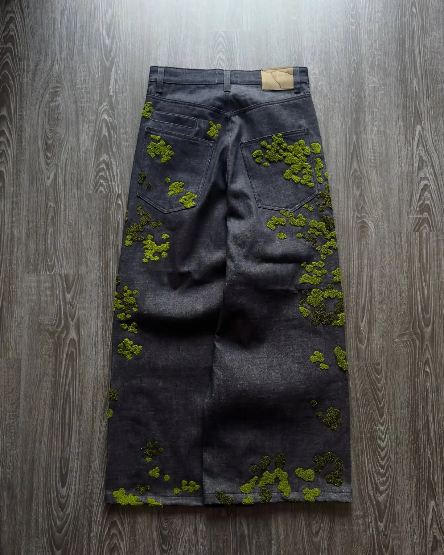 Y2K جينز فضفاض عتيق الوريد تزهر selvedge الدينيم السراويل الرجال والنساء قماش الدنيم الهيب هوب الأمريكية الشارع الشهير جينز واسع الساق