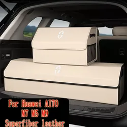 Car Trunk Storage Box Bag Interior Decoration Accessories For AITO Wenjie M5 M7 M9 Air Pro Max 2022 2023
