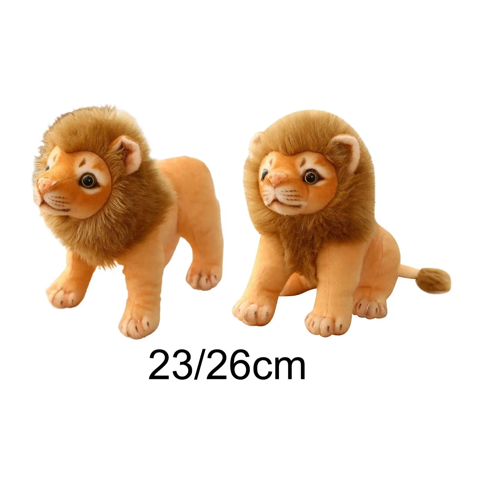 Lion Doll Realistic Living Room Cute Soft Creative Bedroom Decorative Stuffed Animals for Boys Girls Adults Friend Kids Children